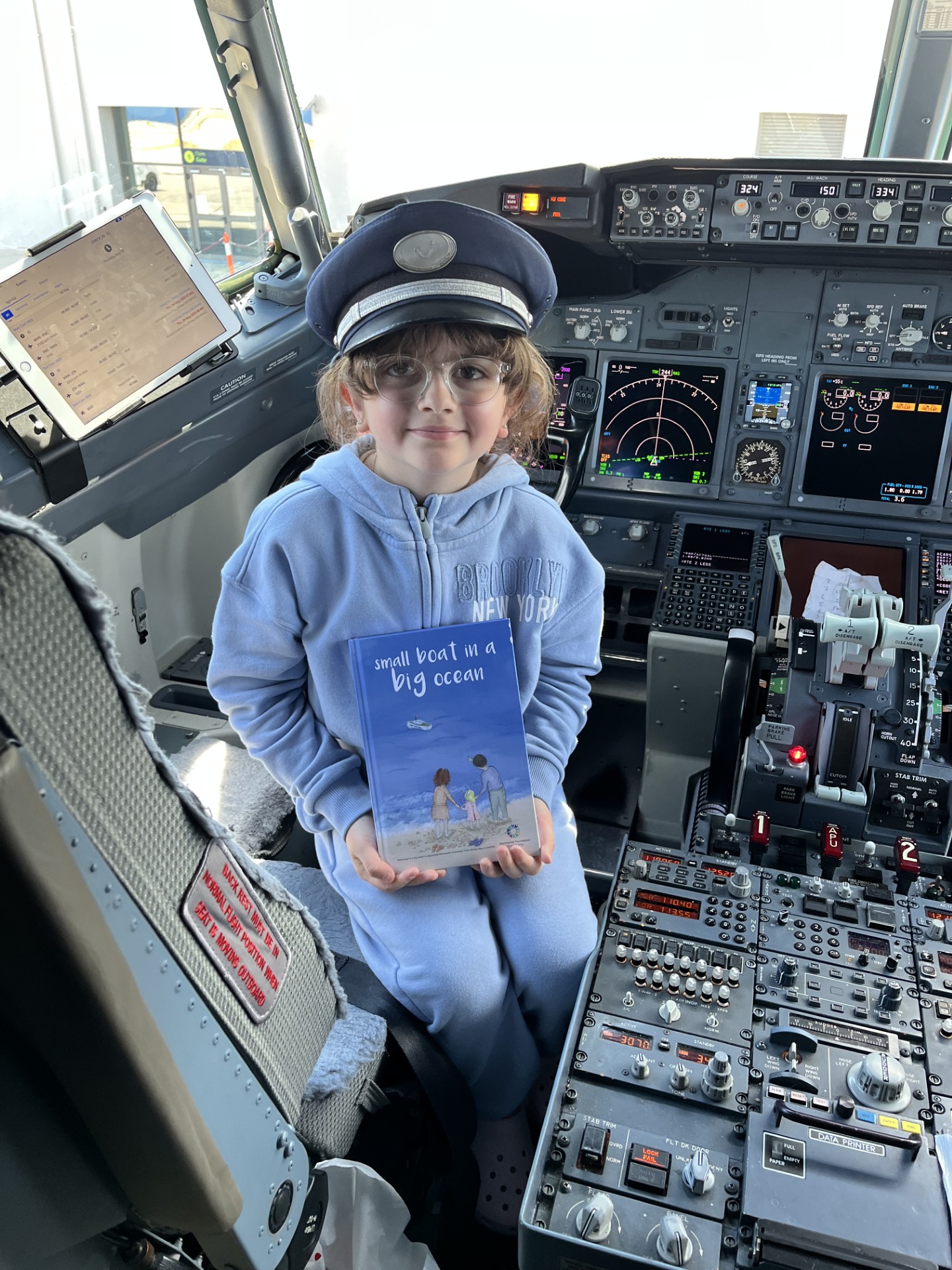 Relly and book plane